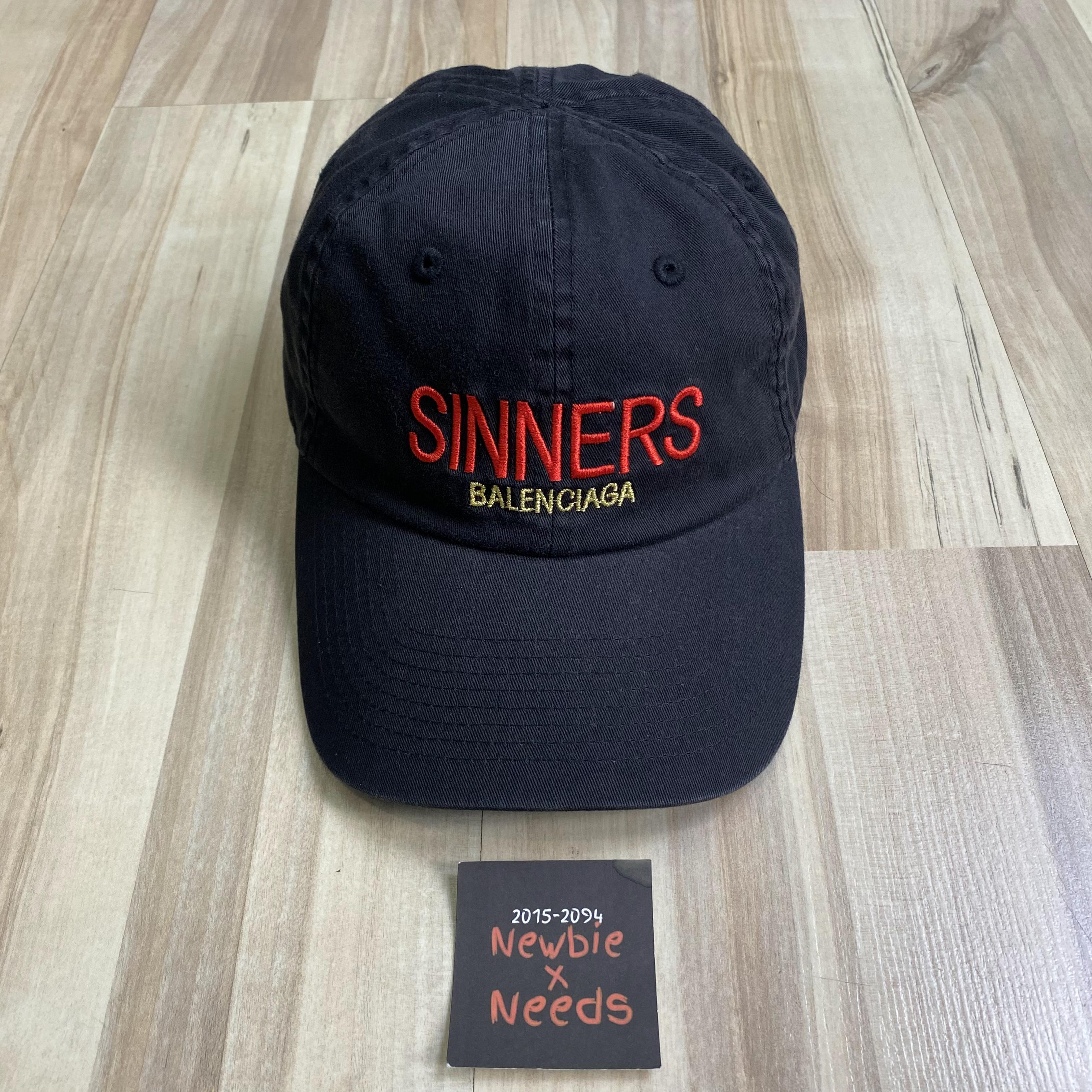 Balenciaga Sinners Cap Black/Topi Pria Sinners– newbie-x-needs